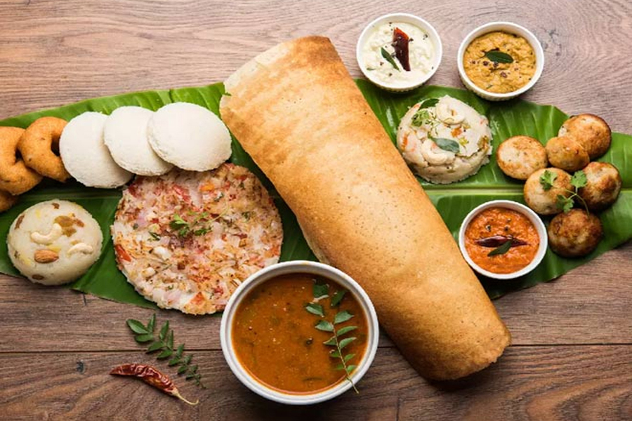 south indian thali food