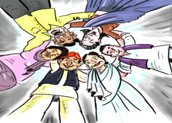 भेड़ियों के चेहरों पर  मुस्कुराहट है