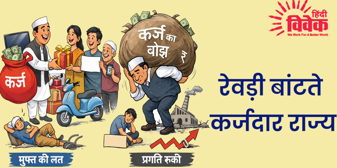 रेवड़ी बांटते कर्जदार राज्य