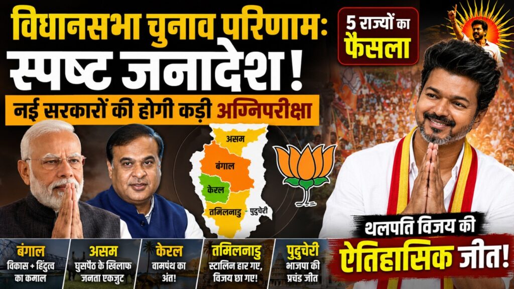 विधानसभा चुनाव परिणाम: स्पष्ट जनादेश