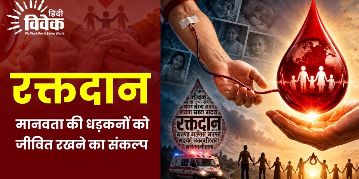 रक्तदान: मानवता की धड़कनों को जीवित रखने का संकल्प