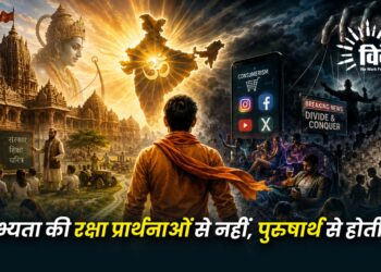 सभ्यता की रक्षा प्रार्थनाओं से नहीं, पुरुषार्थ से होती है