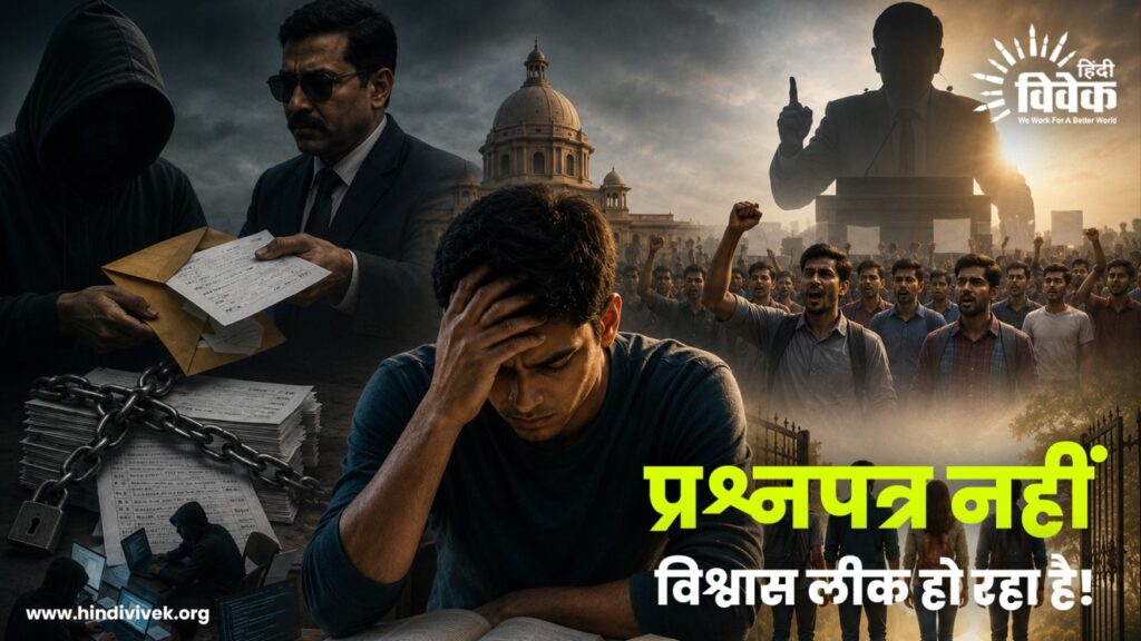 प्रश्नपत्र नहीं विश्वास लीक हो रहा है!