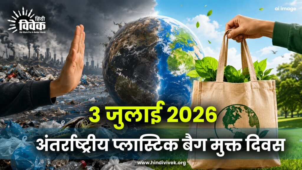 3 जुलाई 2026 - अंतर्राष्ट्रीय प्लास्टिक बैग मुक्त दिवस