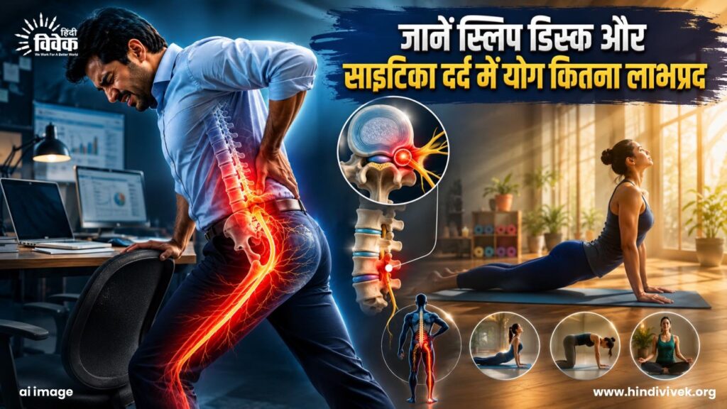 जानें स्लिप डिस्क और साइटिका दर्द में योग कितना लाभप्रद