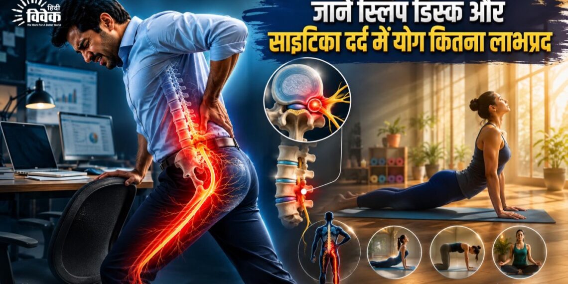 जानें स्लिप डिस्क और साइटिका दर्द में योग कितना लाभप्रद