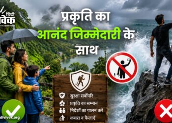 प्रकृति का आनंद जिम्मेदारी के साथ