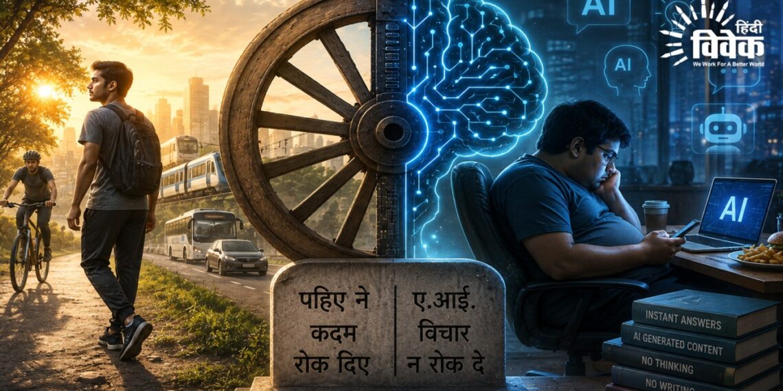 पहिए ने कदम रोके, ए.आई. विचार न रोक दे