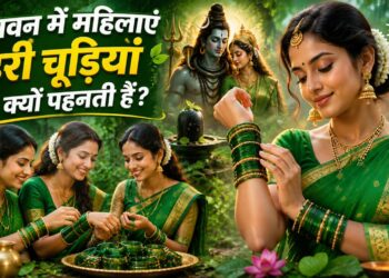 Green Bangles in Sawan Festival