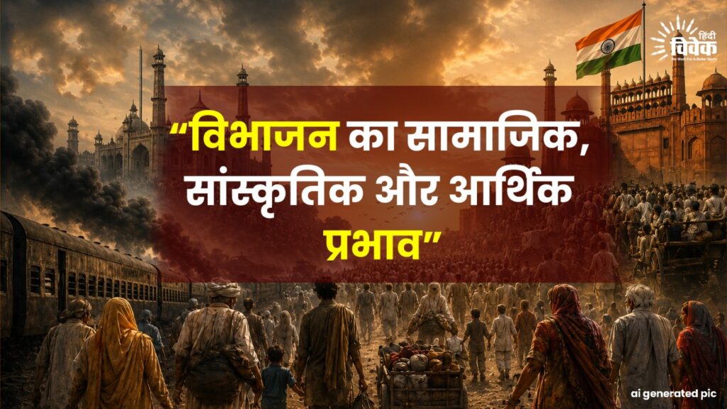 “विभाजन का सामाजिक, सांस्कृतिक और आर्थिक प्रभाव”