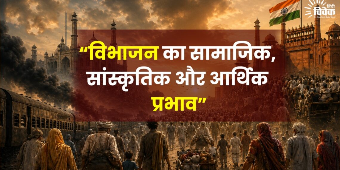 “विभाजन का सामाजिक, सांस्कृतिक और आर्थिक प्रभाव”