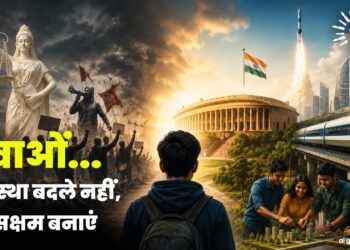 युवाओं… व्यवस्था बदले नहीं, इसे सक्षम बनाएं