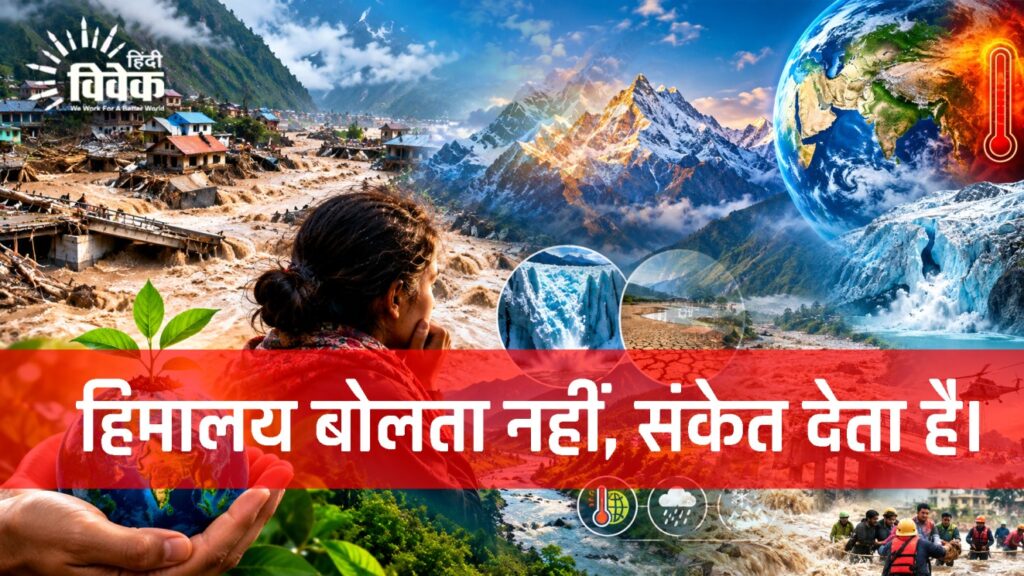 हिमालय बोलता नहीं, संकेत देता है