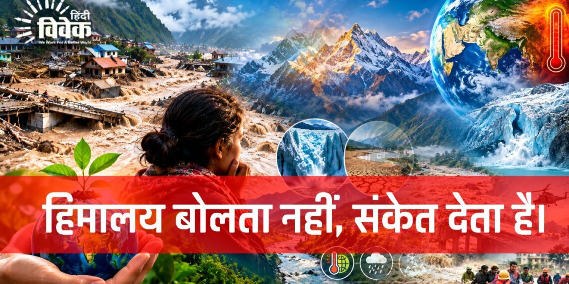 हिमालय बोलता नहीं, संकेत देता है