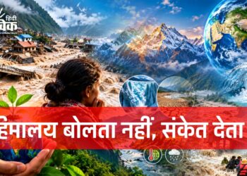 हिमालय बोलता नहीं, संकेत देता है