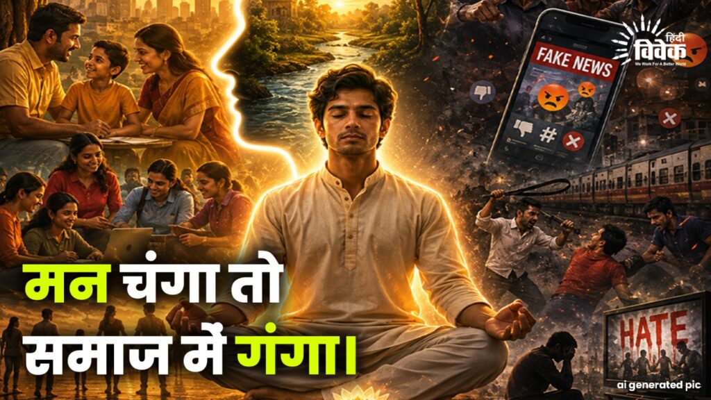 मन चंगा तो समाज में गंगा