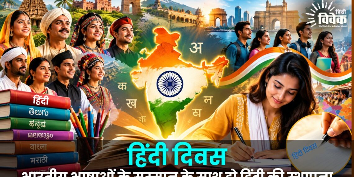 भारतीय भाषाओं के सम्मान के साथ हो हिंदी की स्थापना