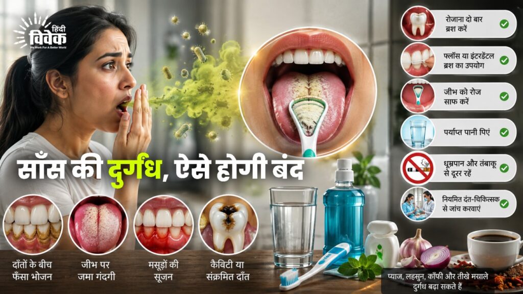 साँस में दुर्गंध, ऐसे होगी बंद