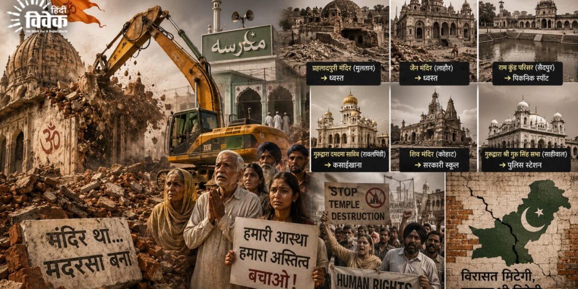 पाकिस्तान में हिंदू-सिख देवस्थलों का क्रमिक विनाश