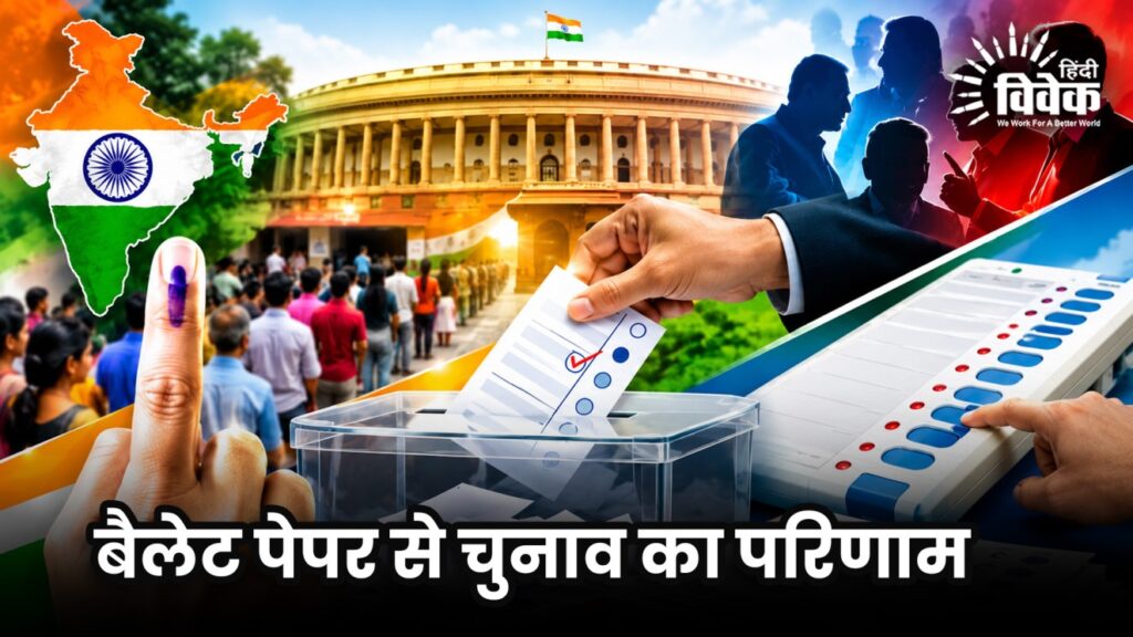 बैलेट पेपर से चुनाव का परिणाम