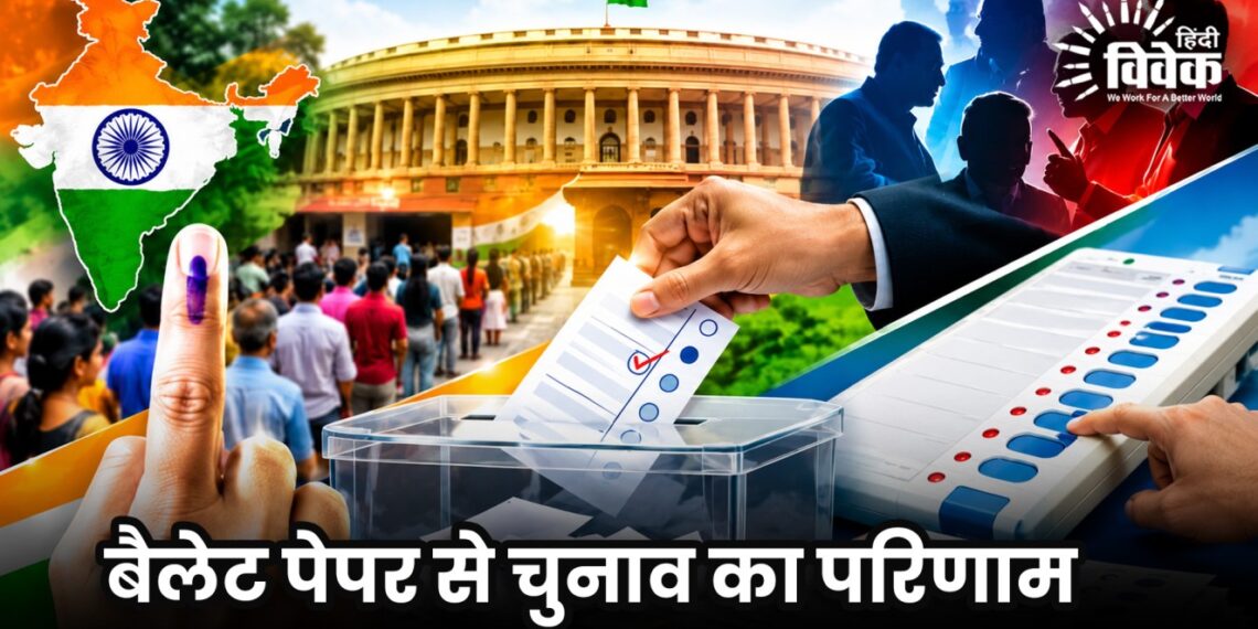 बैलेट पेपर से चुनाव का परिणाम