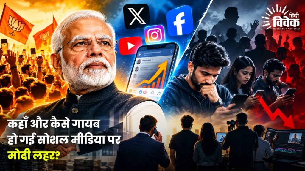 कहाँ और कैसे गायब हो गई सोशल मीडिया पर मोदी लहर?