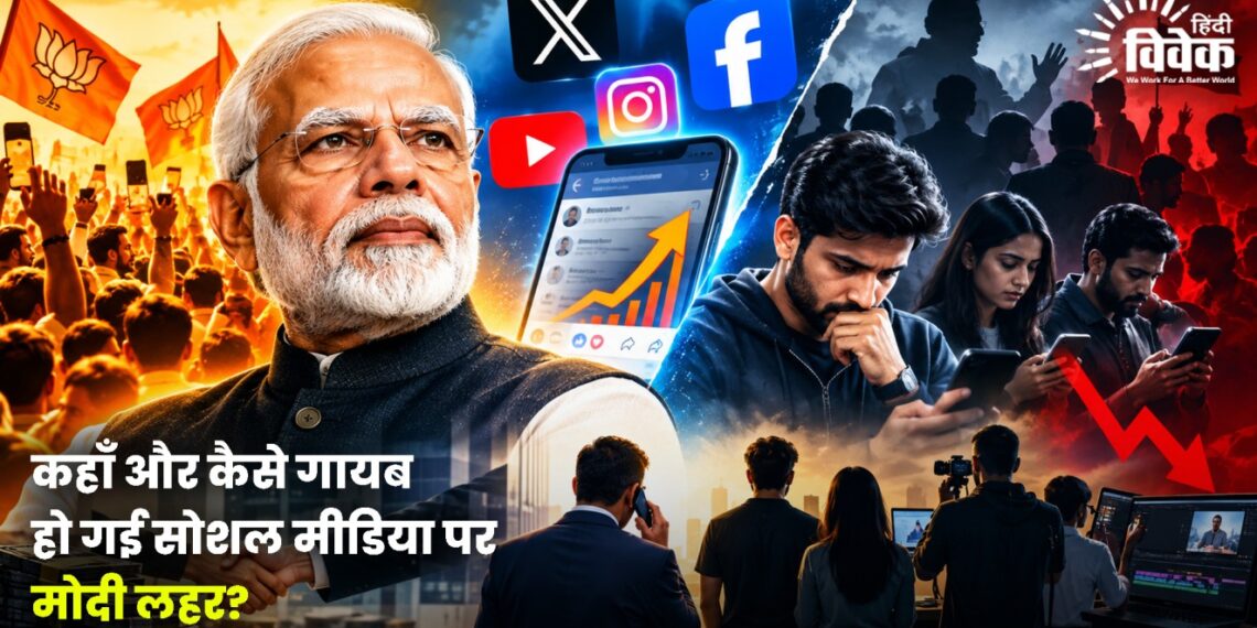 कहाँ और कैसे गायब हो गई सोशल मीडिया पर मोदी लहर?
