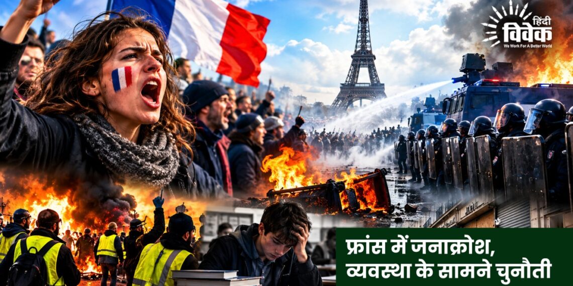फ्रांस में जनाक्रोश, व्यवस्था के सामने चुनौती