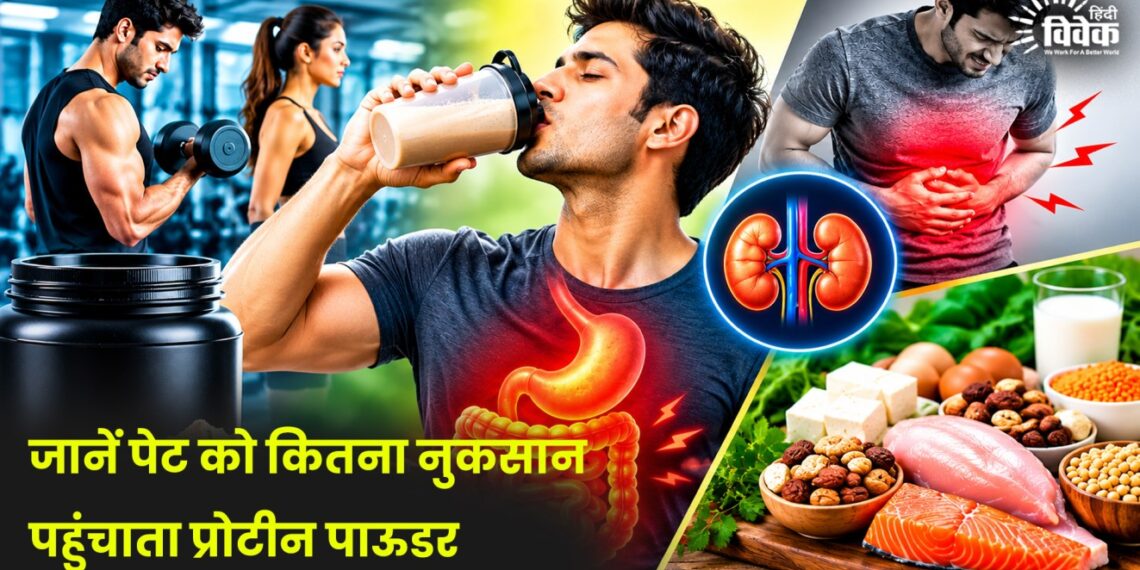जानें पेट को कितना नुकसान पहुंचाता प्रोटीन पाऊडर